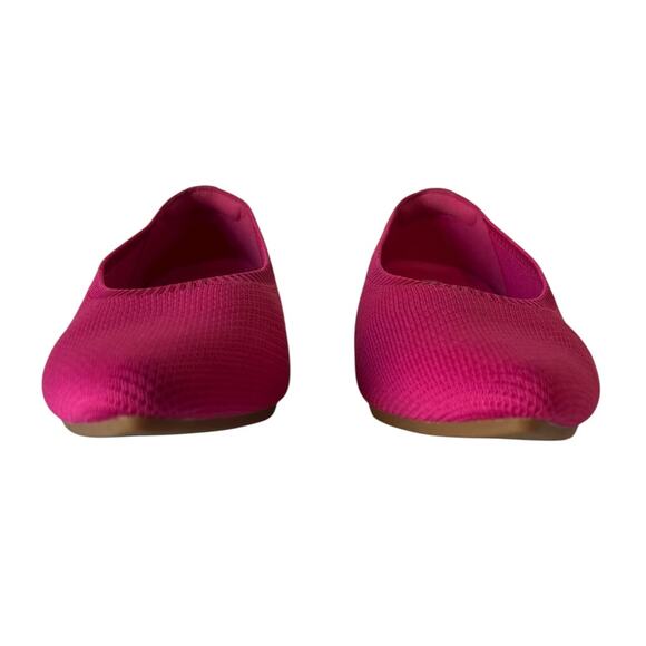 Vivaia Aria 5° Pointed Toe Ballet Flats Raspberry Pink Knit Size 39 EU / US 8 - Picture 5 of 11